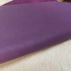 The Milano Cow Leather Collection is made of full-grain European leather produced from whole hides. This gives the leather a soft and luxurious finish on the surface, resulting in a subtle yet rich appearance. The collection is available in 48 complementary colors and is lightly pigmented and flexible, making it an excellent option for cutting. The Milano Collection is unbuffed and chrome-tanned, giving these leathers a smooth and elegant look.