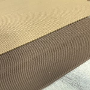 This soling material is made of high-quality rubber and features a fine line pattern that offers an excellent grip for your footwear. It is available in two classic colors - Tan and Brown that can complement any shoe design.