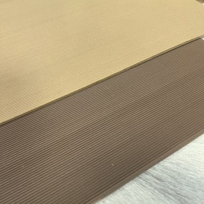 This soling material is made of high-quality rubber and features a fine line pattern that offers an excellent grip for your footwear. It is available in two classic colors - Tan and Brown that can complement any shoe design.