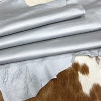 Economy Lamb Nappa Leather 2 oz Pearl Silver