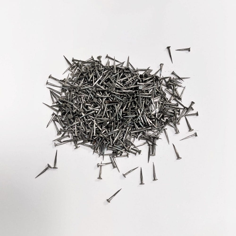 HAND CUT TACK NAILS AVETCOINC@ (1) Shoemaking is a delicate and intricate art that requires precision and attention to detail. One of the most important components of the shoemaking process is the use of Hand Cut Tack Nails with Square Shanks, which are also used for shoe repairs. These nails provide the necessary strength and durability to ensure that shoes are able to withstand the wear and tear of everyday use. The Tack Nails come with Flat Heads that are made of Steel, which ensures that they are both sturdy and long-lasting. The Shank Type of these nails is Square, which provides additional stability and support to the shoe. The diameter of the Product Head (D) ranges from 6-20 mm and is 3-4 mm, which ensures that the nails are suitable for a variety of different shoe sizes. The Product Packaging comes in 16 oz and is manufactured by Metallurgica Lombarda La Mondiale, a well-known and respected brand in the industry. This Italian-based company is known for its commitment to quality and craftsmanship, and its Tack Nails are no exception. With their superior strength and durability, these nails are a symbol of excellence in shoemaking and are a testament to the dedication and skill of shoemakers around the world.