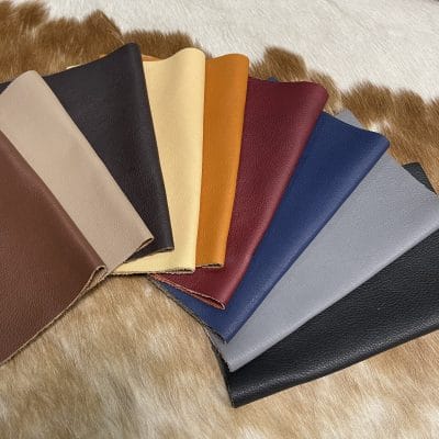 The Hudson Cow Leather Collection showcases exquisite cowhide items crafted from top-quality full-grain leather. These products are highly durable and built to last. With a timeless and exquisite appearance, the leather boasts a natural grain texture and is 1.0-1.2 mm thick. Its medium-soft temper feels silky smooth against the skin. These versatile products can be used for hats, wallets, handbags, shoes, accessories, and apparel. Every hide is approximately 18-20 sq. ft. and has a sleek chrome finish.