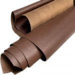 The Europa Bitter Chocolate cow leather has exceptional durability and longevity. The full-grain cowhide leather, sourced exclusively from the side of the cow, is impressively thick at 3/4 oz. (1.2-1.4mm) and has undergone chrome tannage, resulting in a soft to medium temper. These hides typically measure 16-18 sq. ft. and are sourced from Mexico. This Leather is suitable for a variety of products, including handbags, belts, shoes, straps, and accessories.