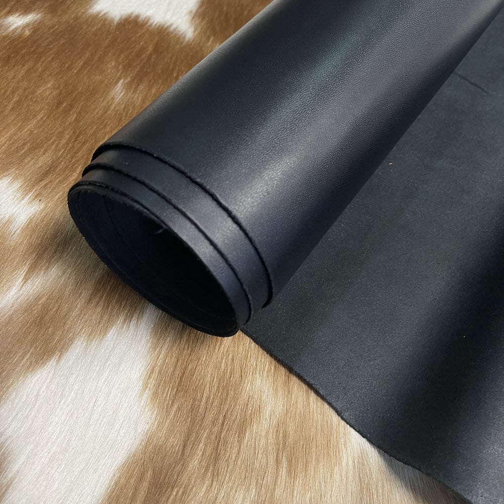 Europa Black Cow Leather 3 oz. | Avetco Leather