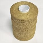 Avetco Brand offers a wax-coated polyester thread that is shiny, soft, and highly resistant to high temperatures, humidity, mildew, and water. This thread is perfect for hand-sewing, crafting, and manufacturing a wide range of products such as footwear, sofas, car seats, sports equipment, furniture, and canvas items. It is a versatile material that is durable and reliable, ensuring long-lasting results. Each spool contains 250 grams of thread that is made from 100% polyester waxed material and has a length of approximately 400m/433 yards. The thickness of the thread is 0.76mm.