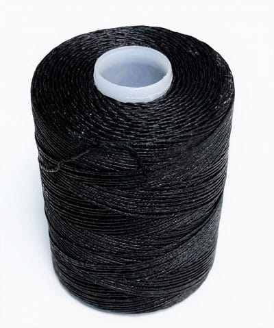 Avetco Brand offers a wax-coated polyester thread that is shiny, soft, and highly resistant to high temperatures, humidity, mildew, and water. This thread is perfect for hand-sewing, crafting, and manufacturing a wide range of products such as footwear, sofas, car seats, sports equipment, furniture, and canvas items. It is a versatile material that is durable and reliable, ensuring long-lasting results. Each spool contains 250 grams of thread that is made from 100% polyester waxed material and has a length of approximately 400m/433 yards. The thickness of the thread is 0.76mm.