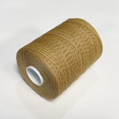 Avetco Brand offers a wax-coated polyester thread that is shiny, soft, and highly resistant to high temperatures, humidity, mildew, and water. This thread is perfect for hand-sewing, crafting, and manufacturing a wide range of products such as footwear, sofas, car seats, sports equipment, furniture, and canvas items. It is a versatile material that is durable and reliable, ensuring long-lasting results. Each spool contains 250 grams of thread that is made from 100% polyester waxed material and has a length of approximately 400m/433 yards. The thickness of the thread is 0.76mm.