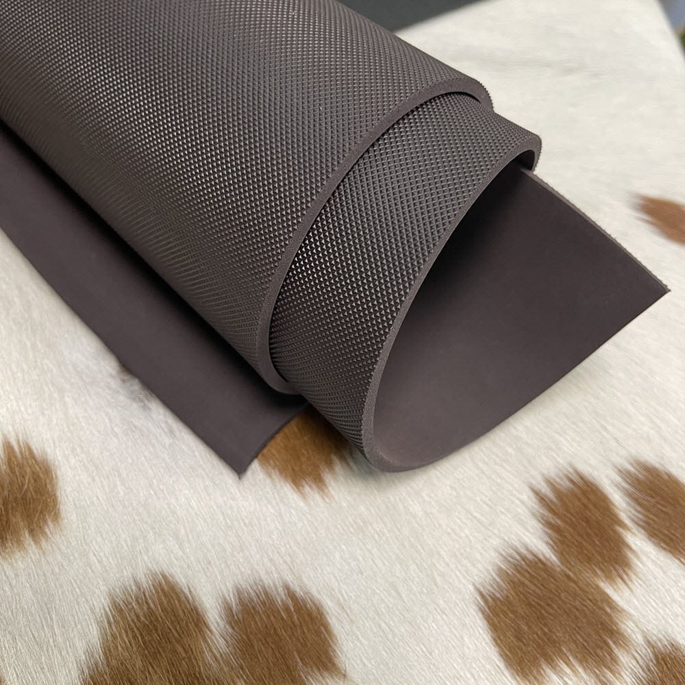 These pyramid pattern sheets are an excellent choice for crafting slip-resistant and lightweight soles. They are expertly crafted using a unique blend of high-quality rubber and EVA materials, ensuring durability and reliability. Available in a range of colors, including black, sand, and brown, these sheets boast an impressive hardness rating of 70-75% Shore C. With dimensions of 19" by 30" and thickness of 4mm, these sheets are perfectly sized for a wide range of applications. Choose these sheets for your next project and experience the unbeatable combination of quality, durability, and style.