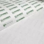 Oropal E162SP is a type of self-adhesive interfacing fabric that provides stability and strength to fabrics of various weights, from lightweight to medium weight. This non-woven interfacing is a crucial material in adding intricate details to any sewing project, such as interlining, shoes, handbags, garments, and leather. The interfacing is made of high-quality polyester, which is a synthetic material known for its durability and strength. It is available in two classic colors, white and black, making it easy to match with any type of fabric. The fabric is 57 inches wide, with a tolerance of plus or minus 2 inches, and each roll contains 5 yards with a thickness of 0.5mm. The texture of the interfacing is medium, which means it is not too rough or too smooth. This texture provides stability without causing any discomfort or irritation. It is also flexible and easy to work with, making it ideal for a wide range of sewing projects.