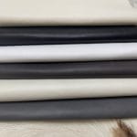 The Milano Cow Leather Collection is made of full-grain European leather produced from whole hides. This gives the leather a soft and luxurious finish on the surface, resulting in a subtle yet rich appearance. The collection is available in 48 complementary colors and is lightly pigmented and flexible, making it an excellent option for cutting. The Milano Collection is unbuffed and chrome-tanned, giving these leathers a smooth and elegant look.