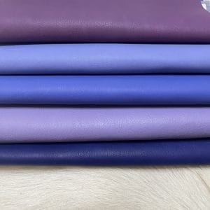 The Milano Cow Leather Collection is made of full-grain European leather produced from whole hides. This gives the leather a soft and luxurious finish on the surface, resulting in a subtle yet rich appearance. The collection is available in 48 complementary colors and is lightly pigmented and flexible, making it an excellent option for cutting. The Milano Collection is unbuffed and chrome-tanned, giving these leathers a smooth and elegant look.
