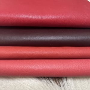 The Milano Cow Leather Collection is made of full-grain European leather produced from whole hides. This gives the leather a soft and luxurious finish on the surface, resulting in a subtle yet rich appearance. The collection is available in 48 complementary colors and is lightly pigmented and flexible, making it an excellent option for cutting. The Milano Collection is unbuffed and chrome-tanned, giving these leathers a smooth and elegant look.
