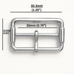 Center Bar Buckles Y2017 – 20mm Zinc Alloy in Nickel Finish