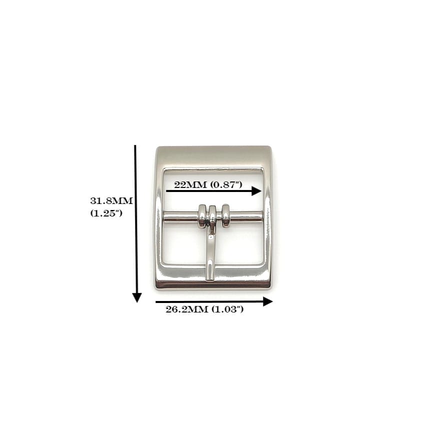 0.87″ | 22 mm Center Bar Buckles #Y4004-50pk/100pk