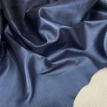 Pearlized Metallic Lambskin Leather 2 oz Blue Sapphire