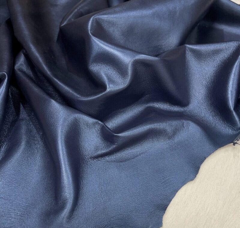 SL-102BSA Pearlized Metallic Lambskin Leather 2 oz Blue Sapphire