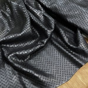 The Gardner Collection is a European, washed, grain leather cowside hide with a chrome tannage finish. This collection has a diagonal zigzag pattern on the surface creating a woven-look, which is established using a laser printing technique. The Gardner collection has a wax finish on top, giving the leather a luscious shine adding a rich elegance to a casual style.
