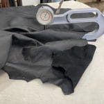 Florence lambskin leather with an aniline finish, showcasing natural blemishes and rich character through transparent dyes for a raw, authentic look.