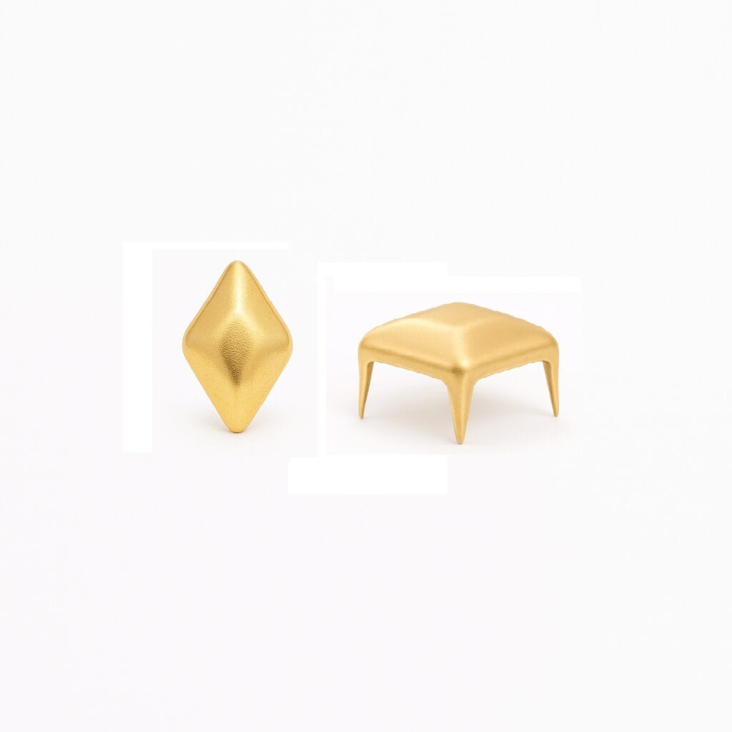 Diamond Nail Head NH69 Gold Front and Side View-Avetco