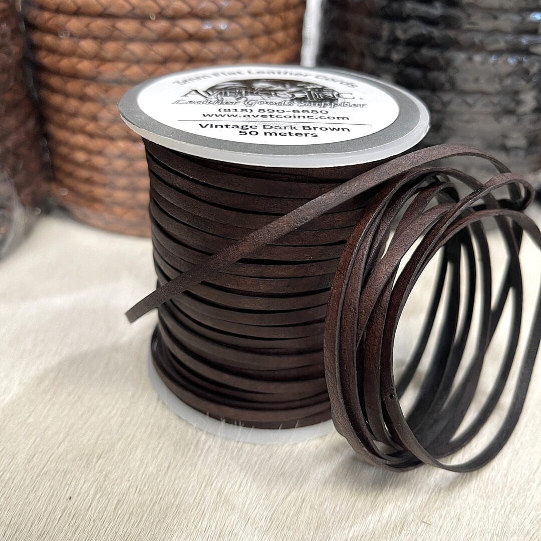 Flat Leather Cords 3mm