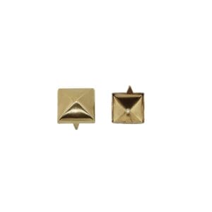 Gold 9mm Pyramid Nail Head NH36 , showing decorative studs with 3.5mm spike for leathercraft and accessories