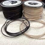 Round Leather Cords | Avetco Leather Hides and Eva Foam Round Veg-Tan Leather Cord in natural and vintage tones. Sizes from 1mm to 6mm. Smooth veg-tan leather ideal for threading, beading, and lacing.
