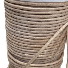 Round Leather Cords 3MM Natural | Avetco Leather Hides and Eva Foam