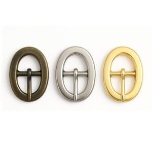 Y1007 Oval Center Bar Buckle – Nickel, Antique Brass, Gold Plating – Avetco