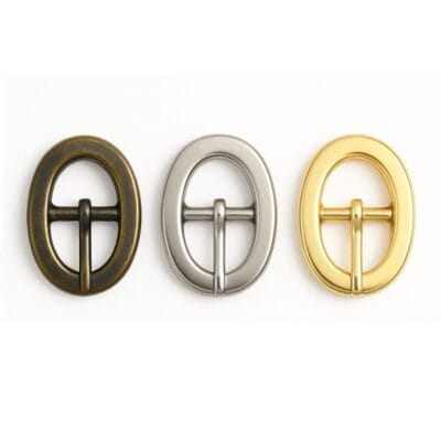 Y1007 Oval Center Bar Buckle – Nickel, Antique Brass, Gold Plating – Avetco