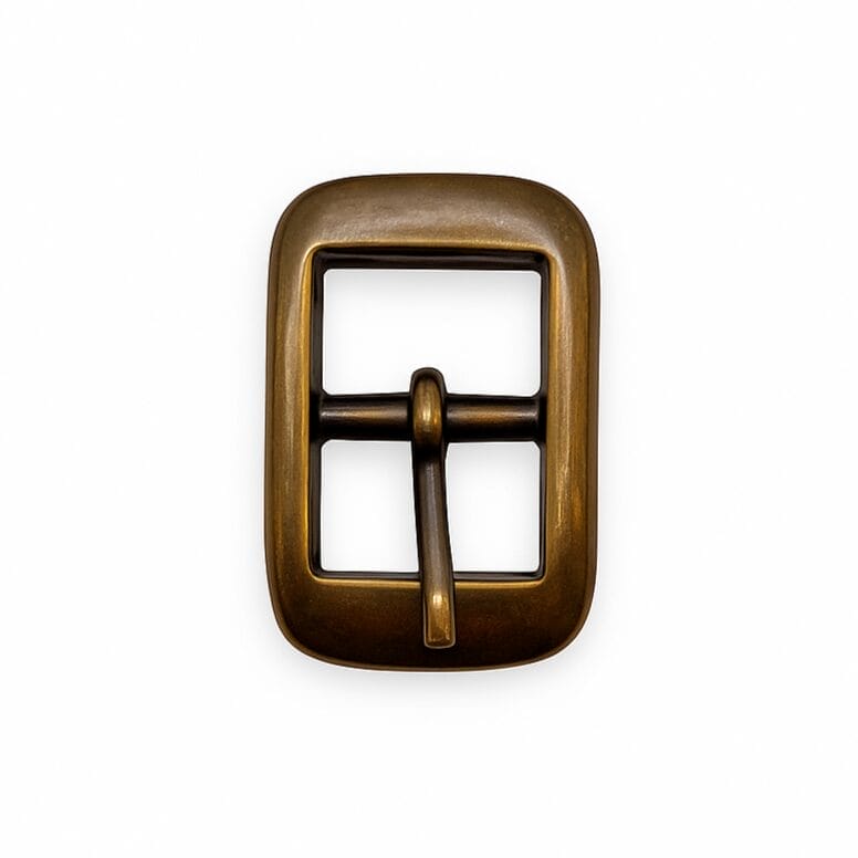 Y1018 Antique Brass Center Bar Buckle-Avetco Inc