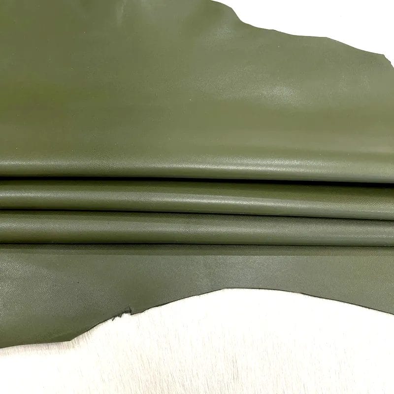 Avetco Cypress Green Goatskin Leather Hide