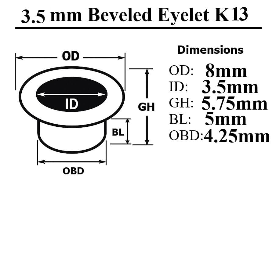 35mm Beveled Grommet K13