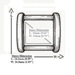 AKA85 19mm Rectangular Ring – Both Finishes