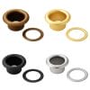 Beveled Grommets-Avetco EL2 Beveled Grommet Set in 4 Colors – Antique Brass, Gold, Gunmetal, Nickel with Matching Washers – Avetco