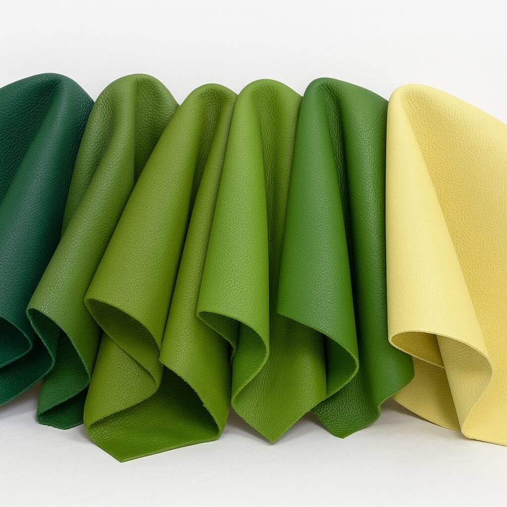 Lamb Leather Category-Greens and Yellows Tones
