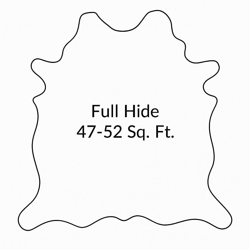 Outline-Full Hide Cow Leather 47-52 SF-Avetco