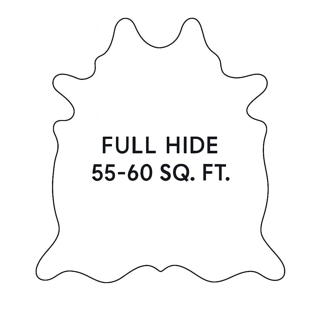 Outline-Full Hide Cow Leather 55-60 SF-Avetco