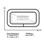 Y7466 32mm Rectangle Ring – 3 Finishes