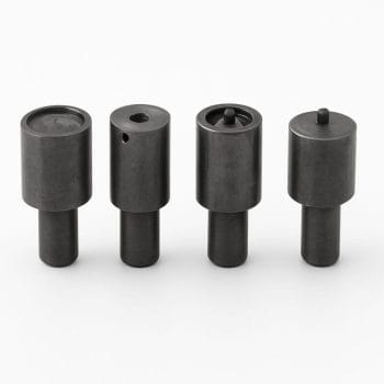 4-piece die setter set for 10mm spring snap fasteners – Avetco tool