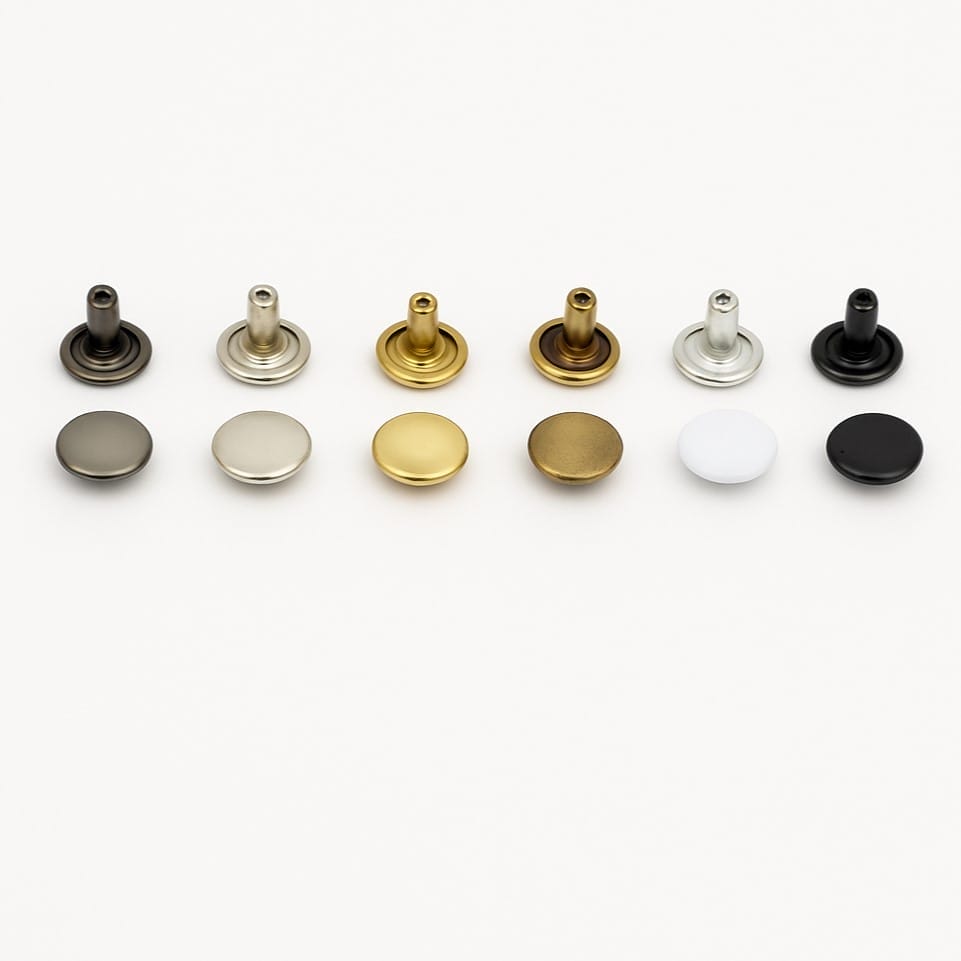 double-cap-rivets-9mm-6mm-post-gunmetal-nickel-gold-antique-brass-silver-white-black-avetco