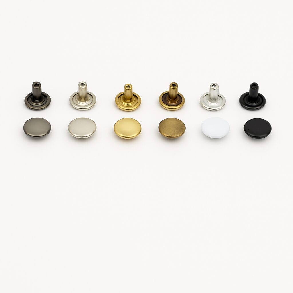 double-cap-rivets-9mm-8mm-post-gunmetal-nickel-gold-antique-brass-silver-white-black-avetco