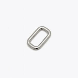 Nickel rectangular ring Y6000 for leathercraft, handbags, belts, and accessories