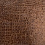 Oltu Crocodile Embossed Leather in Rustic Brown – Avetco