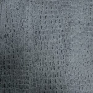 Oltu Crocodile Embossed Leather in Silver Blue – Avetco