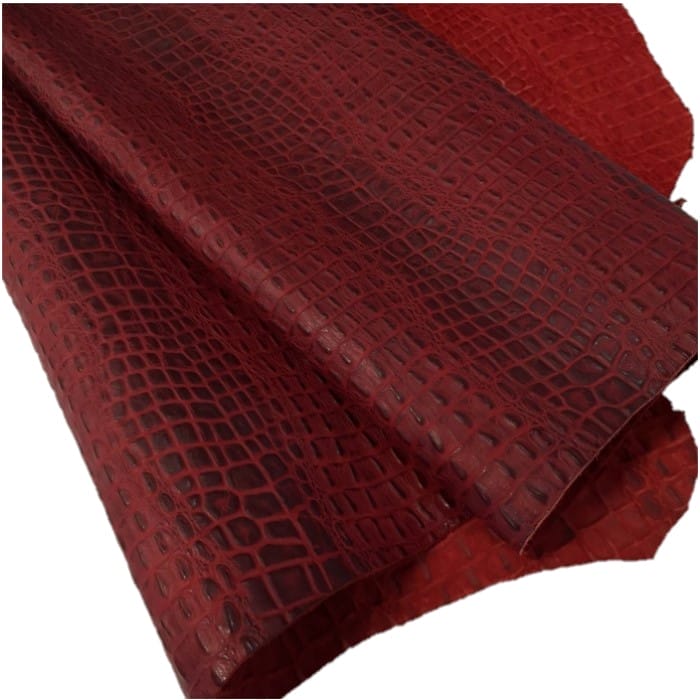 Avetco Inc-Oltu-Cow Leather Embossed-Red 3
