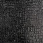 Oltu Crocodile Embossed Leather in Black – Avetco