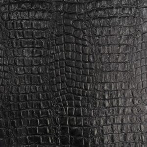 Oltu Crocodile Embossed Leather in Black – Avetco