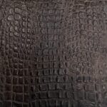 Oltu Crocodile Embossed Leather in French Roast – Avetco
