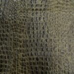 Oltu Crocodile Embossed Leather in Army Green – Avetco