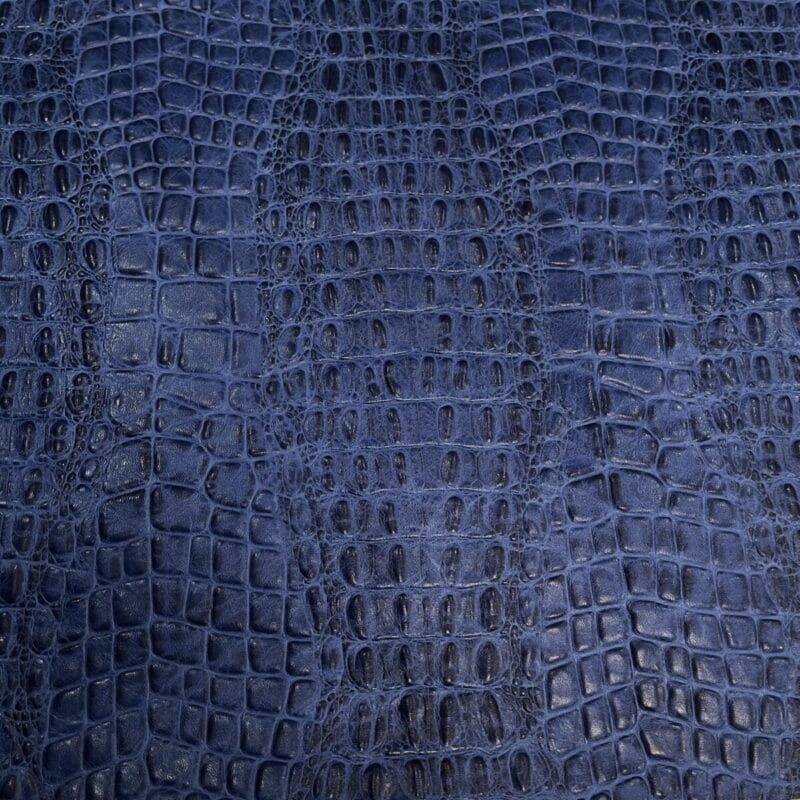 Oltu-Cow-Leather-Embossed-Dazzling-Blue Oltu crocodile embossed cowhide in dazzling blue shade. Avetco